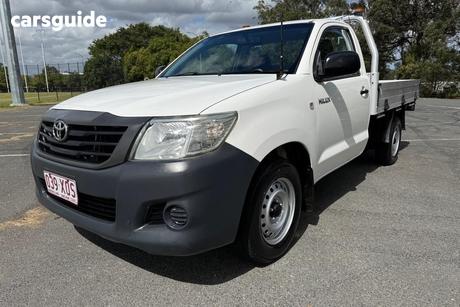 White 2014 Toyota Hilux Cab Chassis Workmate