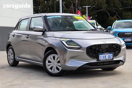 Silver 2025 Suzuki Swift Hatchback Hybrid