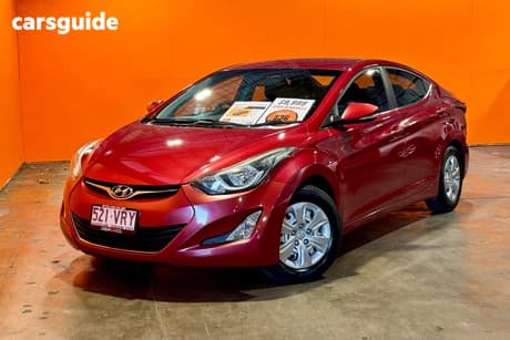 Red 2014 Hyundai Elantra Sedan Active