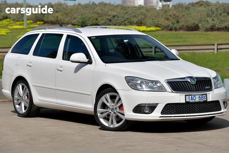 White 2012 Skoda Octavia Wagon Rs 147 Tsi