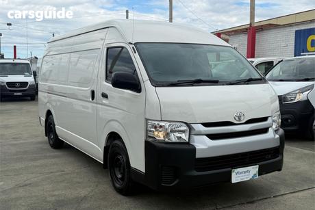 White 2018 Toyota HiAce Van Slwb