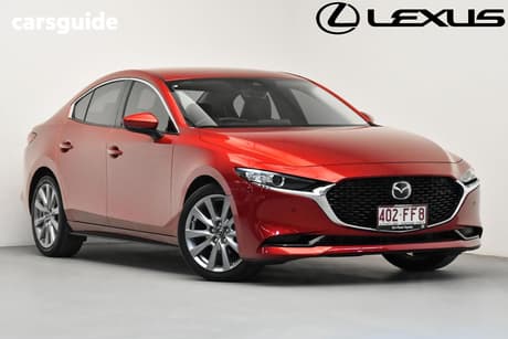 Red 2022 Mazda 3 Sedan G20 Touring