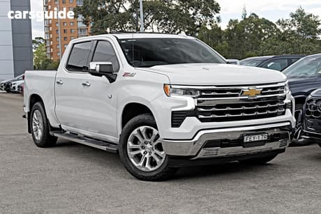 White 2023 Chevrolet Silverado Crew Cab Pickup 1500 Ltz Premium Tech Pack