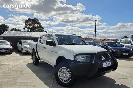 White 2008 Mitsubishi Triton Double Cab Utility Glx (4X4)