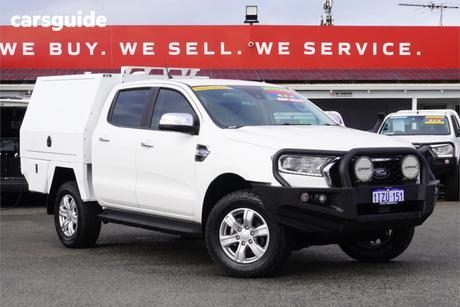 White 2021 Ford Ranger Double Cab Chassis Xlt 3.2 (4X4)