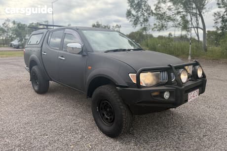Black 2007 Mitsubishi Triton Double Cab Utility Glx-R (4X4)