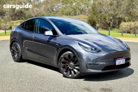 Grey 2023 Tesla Model Y Wagon Performance