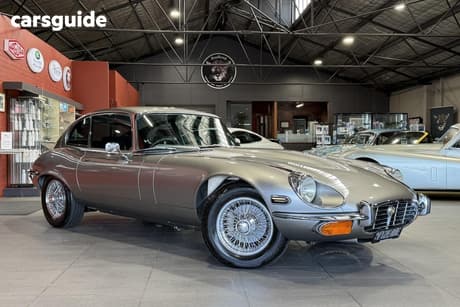 Silver 1971 Jaguar E Type Coupe 2+2