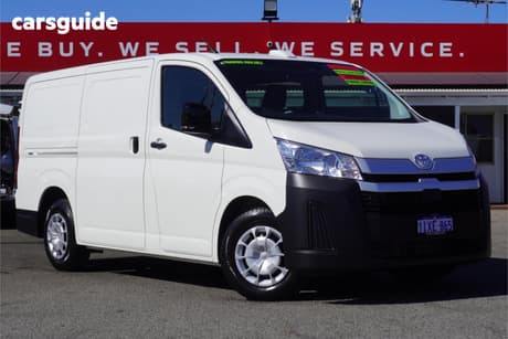 White 2026 Toyota HiAce Van Lwb (4 Door Option)