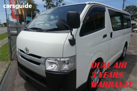 White 2019 Toyota HiAce Van Dx Long