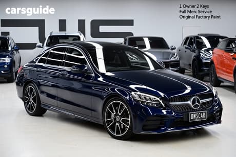 Blue 2021 Mercedes-Benz C200 Sedan