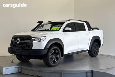 White 2023 GWM UTE Dual Cab Utility Cannon-Xsr (4X4)