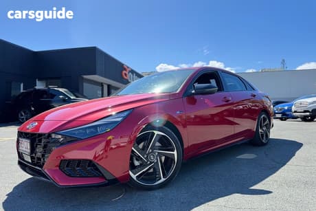Red 2021 Hyundai I30 Sedan N Line