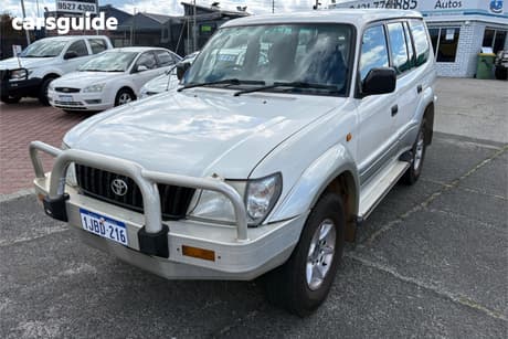 White 2000 Toyota Landcruiser Prado SUV GXL 4X4