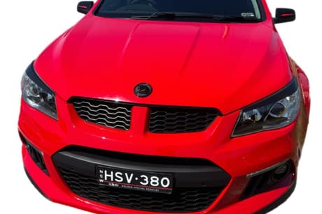 Red 2015 HSV Clubsport Sedan R8 R
