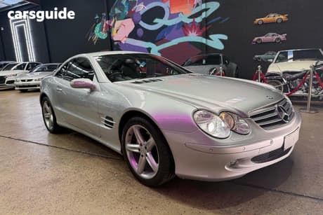Silver 2005 Mercedes-Benz SL350 Convertible