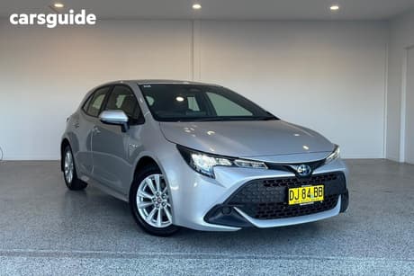 Silver 2023 Toyota Corolla Hatchback Ascent Sport Hybrid