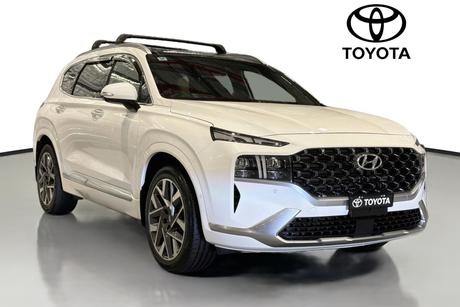 White 2023 Hyundai Santa FE Wagon Highlander Crdi (Awd)