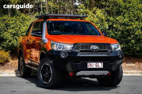 Orange 2020 Toyota Hilux Double Cab Pick Up Rugged X (4X4)