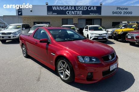 Red 2012 Holden Commodore Utility Sv6