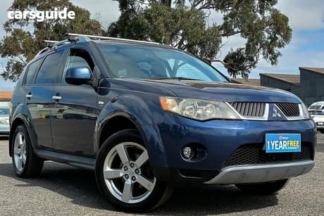 Blue 2009 Mitsubishi Outlander Wagon Xls
