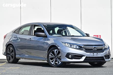 Silver 2017 Honda Civic Sedan Vti-L