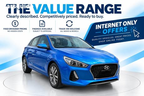 Blue 2017 Hyundai I30 Hatchback Active
