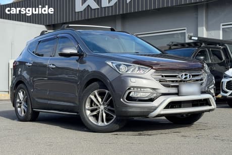Grey 2016 Hyundai Santa FE Wagon Highlander Crdi (4X4)