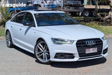 White 2017 Audi A6 Sedan 3.0 Tdi Quattro Black Ed