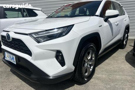 White 2023 Toyota RAV4 Wagon Gx (2Wd) Hybrid