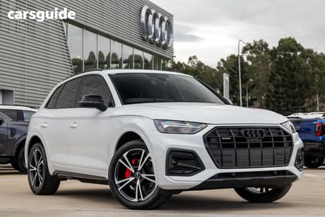 White 2024 Audi Q5 Wagon 45 Tfsi Quattro Dynamic Black