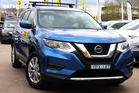 Blue 2022 Nissan X-Trail Wagon St (4Wd) 7 Seat