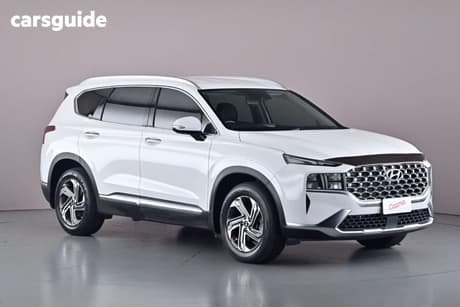 White 2022 Hyundai Santa FE Wagon Active Crdi (Awd)