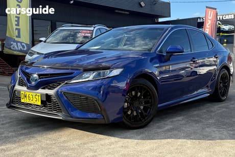 Blue 2022 Toyota Camry Sedan Ascent Sport Hybrid