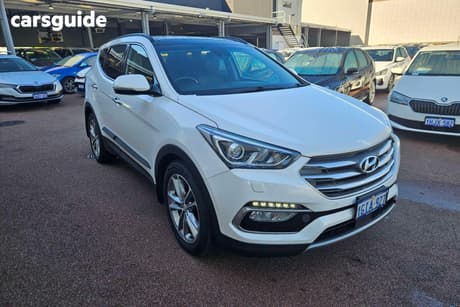 White 2017 Hyundai Santa FE Wagon Highlander Crdi (4X4)