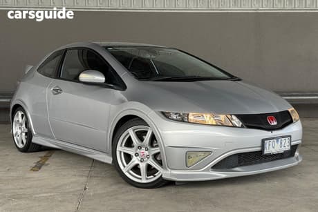 Silver 2009 Honda Civic Hatchback Type R