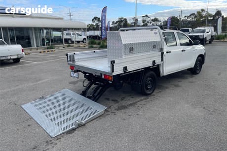 White 2019 Toyota Hilux Double Cab Pick Up Workmate