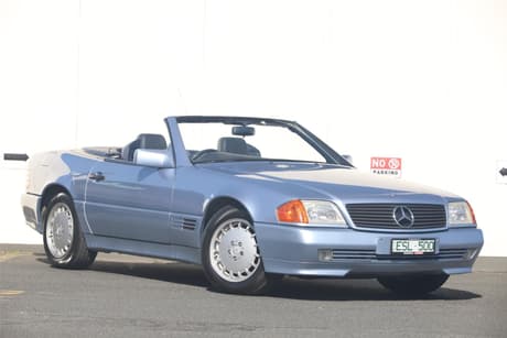 Blue 1991 Mercedes-Benz 500SL Convertible R129 R