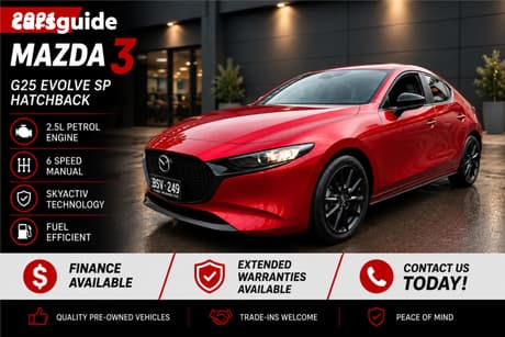 Red 2021 Mazda 3 Hatchback G25 Evolve Sp