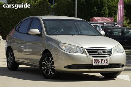 Beige 2008 Hyundai Elantra Sedan Sx