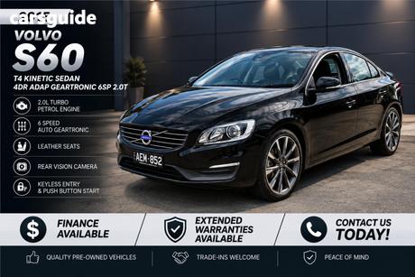 Black 2015 Volvo S60 Sedan T4 Kinetic