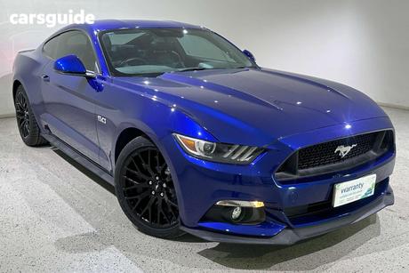 Blue 2016 Ford Mustang Coupe Fastback Gt 5.0 V8
