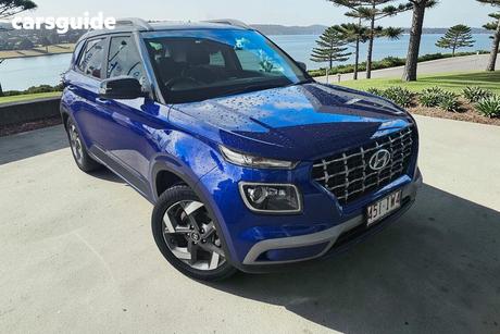 Blue 2023 Hyundai Venue Wagon Elite (Black) Two-Tone Roof