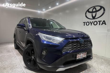 Blue 2019 Toyota RAV4 Wagon Cruiser Awd Hybrid