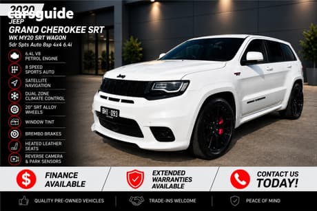 White 2020 Jeep Grand Cherokee Wagon Srt (4X4)