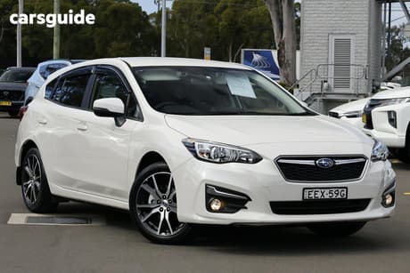 White 2019 Subaru Impreza Hatchback 2.0I-L (Awd)
