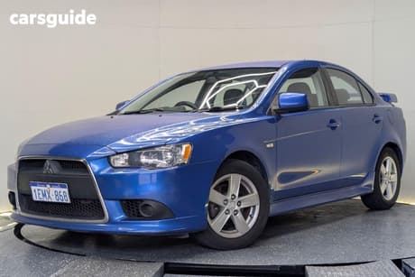 Blue 2014 Mitsubishi Lancer Sedan Es