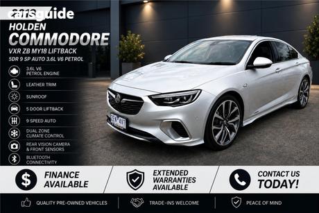 Silver 2018 Holden Commodore Liftback Vxr