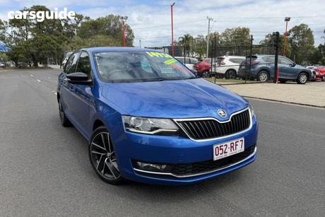 Blue 2018 Skoda Rapid Spaceback Wagon 92 Tsi