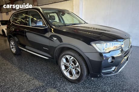 Black 2017 BMW X3 Wagon Xdrive 20D